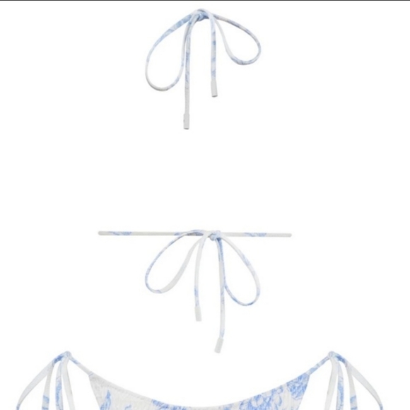 Vinca indigo Bathing suit string top - Picture 4 of 6